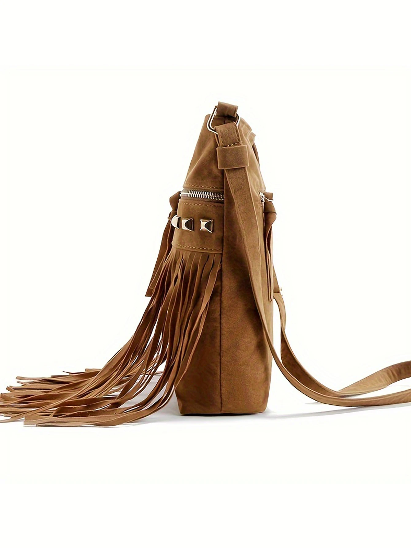 Autumn and winter new crossbody bag for women fashionable Europe and the United States fashion velvet willow nail fringe bag all