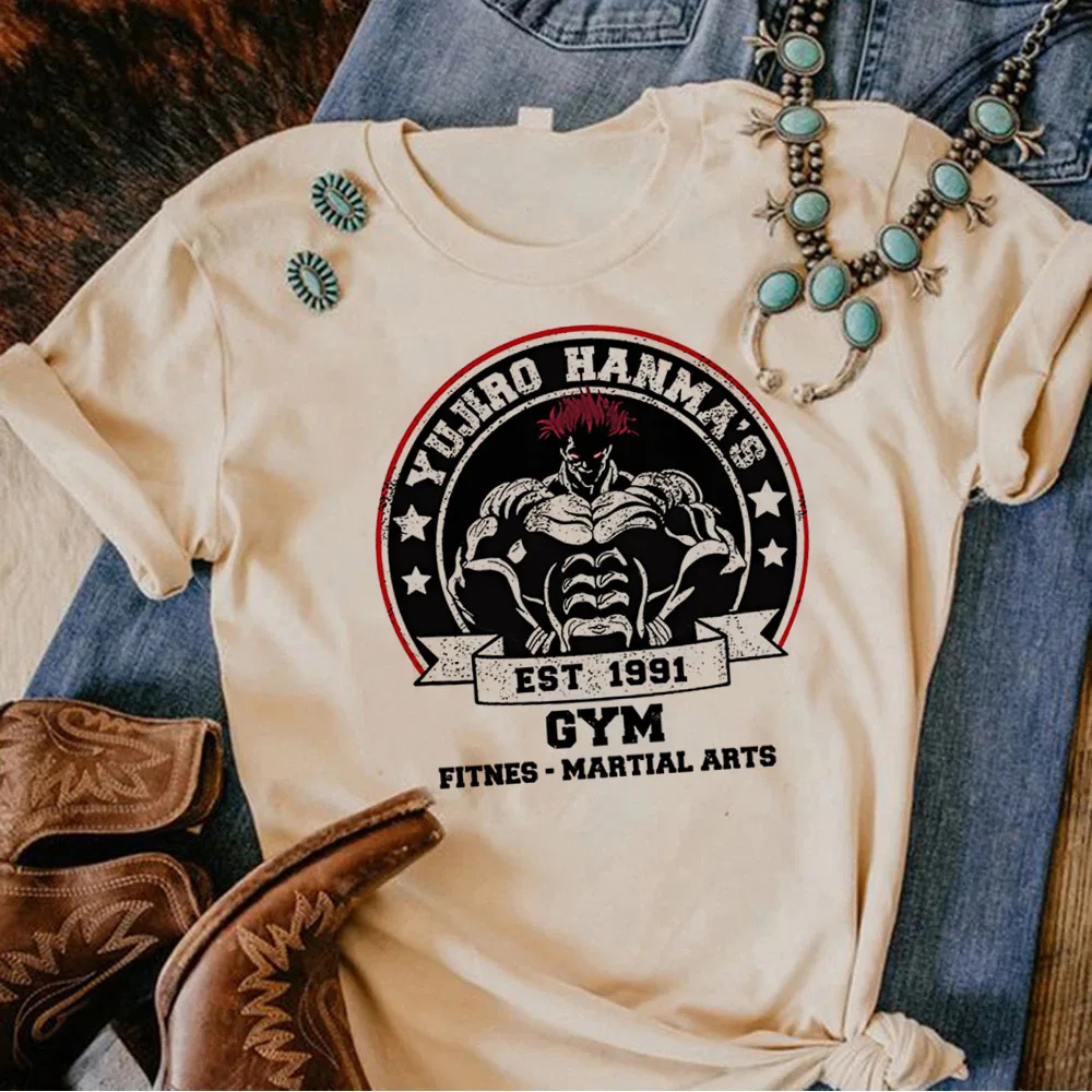 Женская футболка Baki Haman, удобная корейская одежда, ретро психоделическая красочная футболка, корейская одежда, дышащая университетская одежда