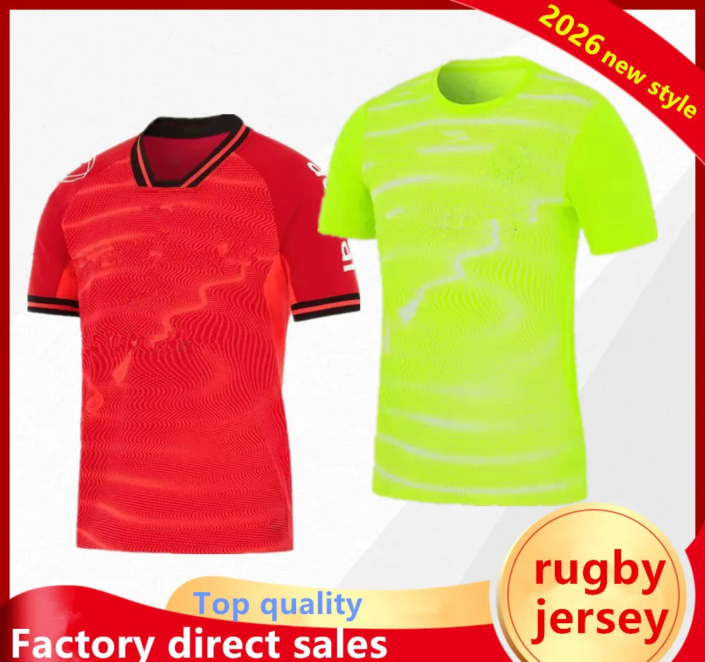 Latest style 2026 rugby jersey home away rugby shirt Casual sportswear t-shirt big size s-5xl