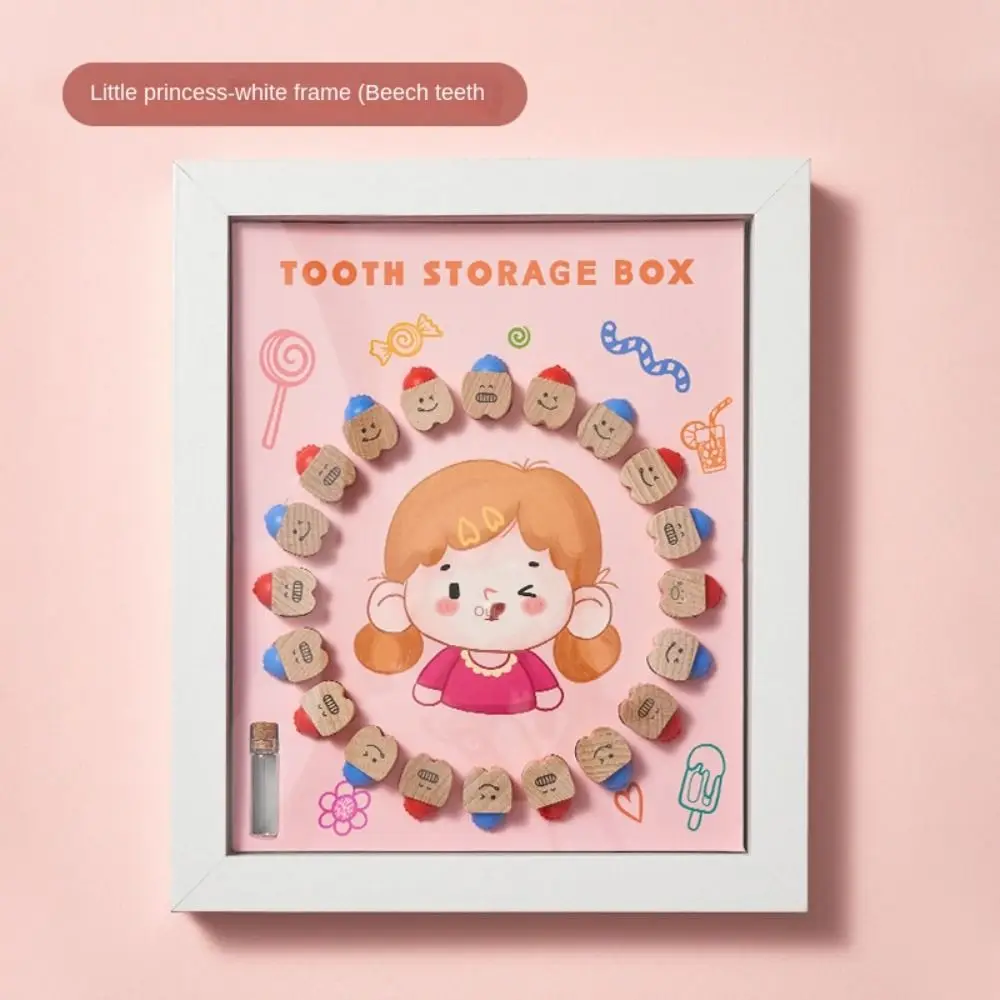 منظم هدية عيد الميلاد والدش، صندوق أسنان كريستالي، حاوية أسنان الطفل، صندوق تخزين الأسنان، علبة جمع الأسنان #2