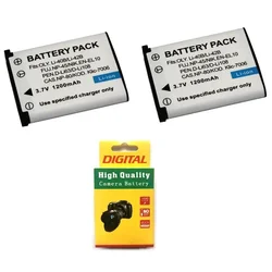 1/2PCS 1200mAh Li-40B Li-42B Li40B Li42B Camera Battery for Olympus U700 FE230 FE250 FE340 U1040 X915 VR320 FNP45 EN-EL10