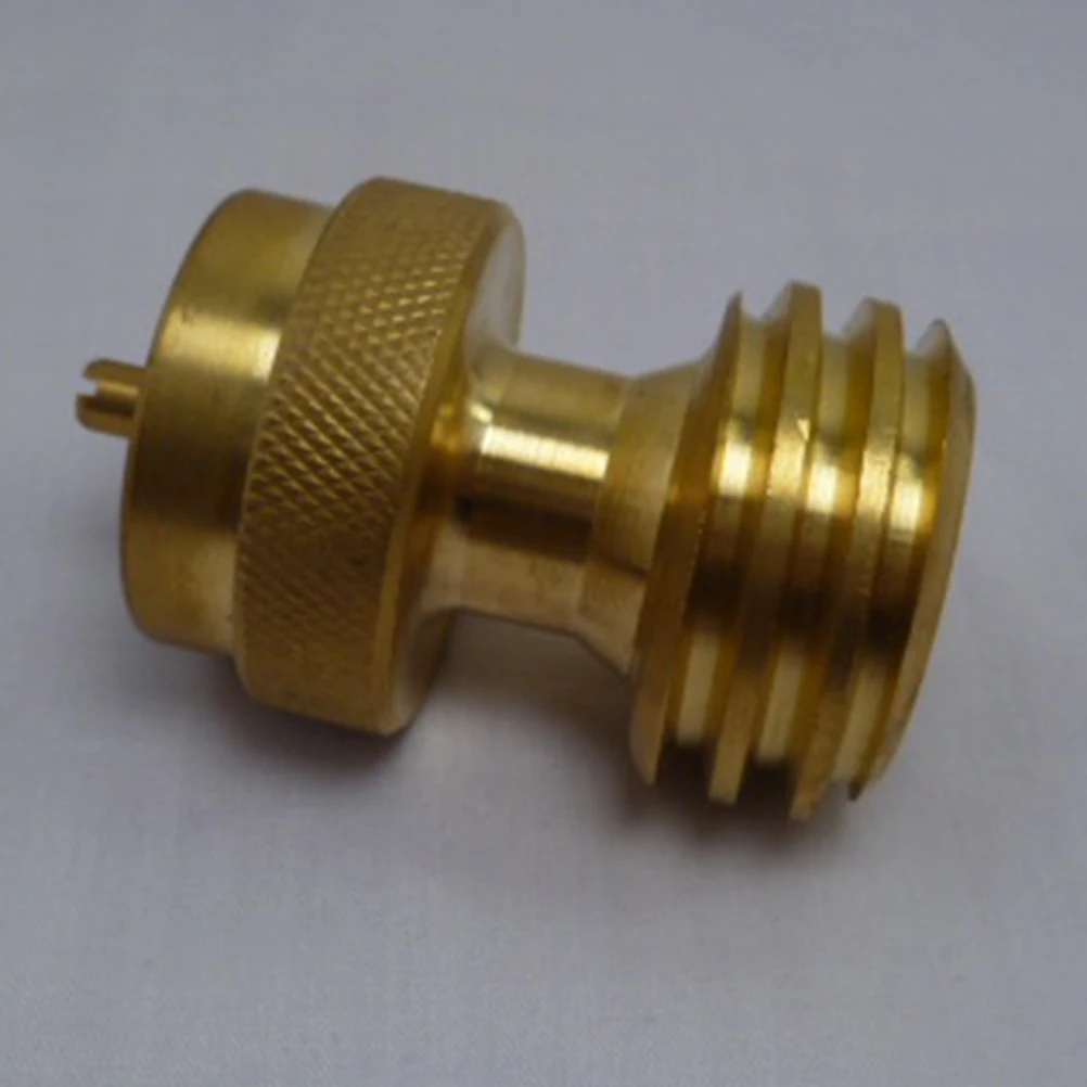 

7/8-14Unf Left Brass Gas Tank Adapter Internal 1 Inch-20 Thread -Off Corrosion Resistant Cylinder Refill Connector For