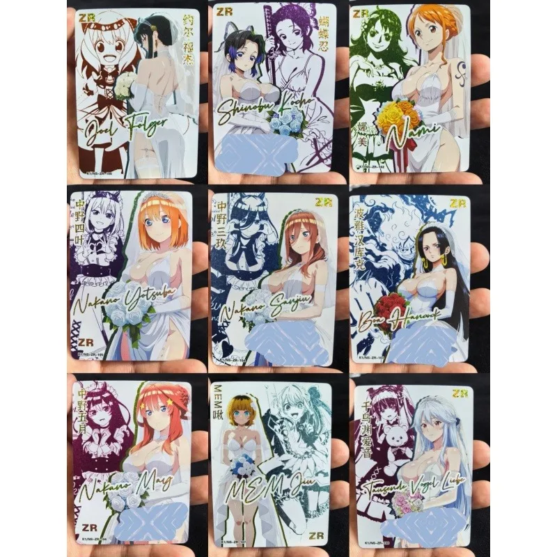 

ACG K1 Goddess Story Issue 12 Yor Forger Diy Diamond Flash Gold Card Nami Yotsuba Nakano Boa Hancock Anime Game Collection Card
