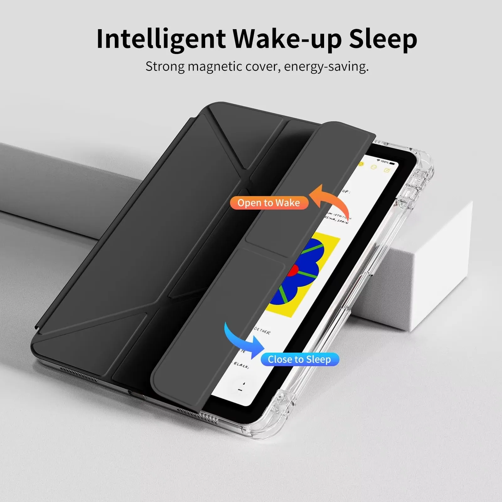 Y-3 Hülle für iPad Air Pro Mini 8.3 9.7 10.2 10.9 11 12.9 13 11. 10. 9. 8. 7. 6. 5. Generation Magnetische Flip Smart Cover – Detail 3