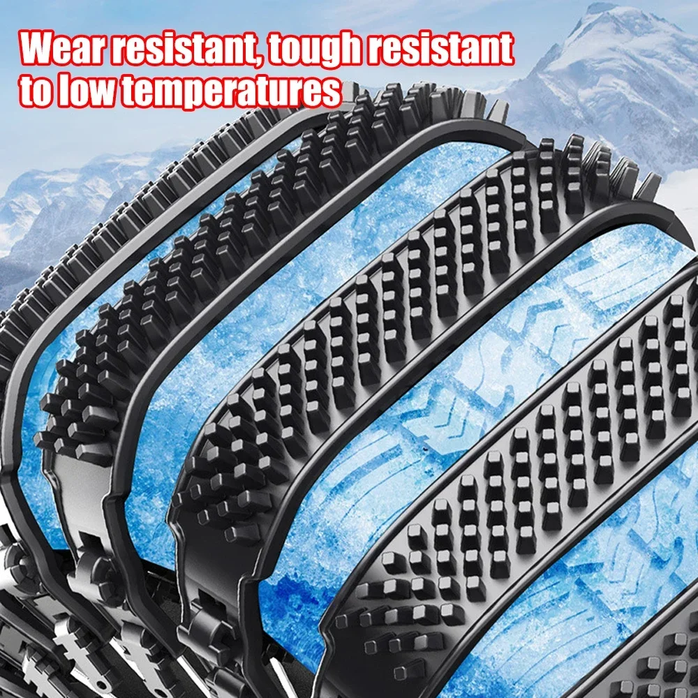 10/20pcs Snow Chain Widen Thicken Car Tire Crawler Type Plastic Anti-skid Chain Winter Wheel Tyre Anti-Slip Ties Emergency Tools