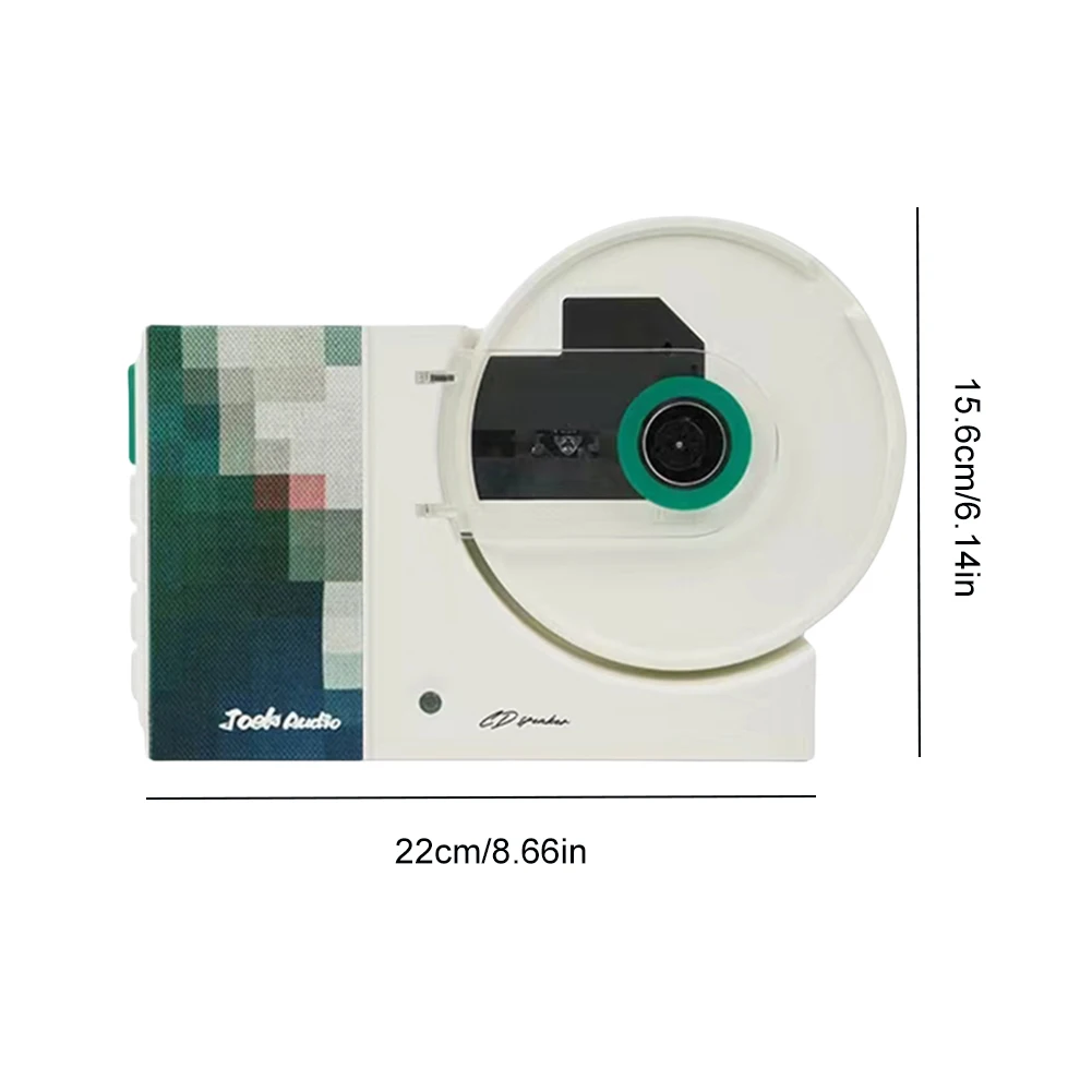 Настенный проигрыватель компакт-дисков Музыкальный плеер с дистанционным управлением Домашний аудиодинамик USB Bluetooth-совместимый вход AUX Музыкальный проигрыватель компакт-дисков