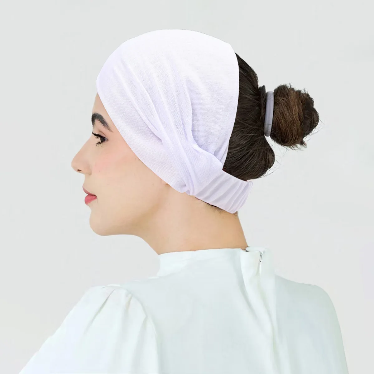 

Мусульманские модные женские хиджабы, мягкие эластичные однотонные тюрбаны, шапка с раком, химиотерапия, шапки, головные уборы, повязка на голову, аксессуары для волос