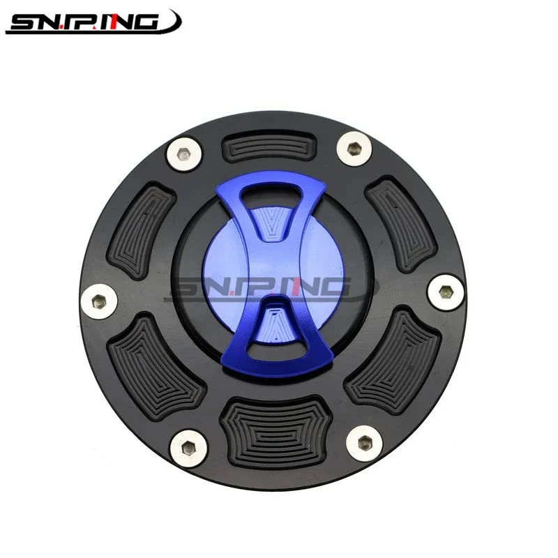 For Aprilia RS125 RS250 RSV1000 Mille Shiver 750 Tuono 1000 CNC aluminum Motorcycle modification keyless fuel tank cover