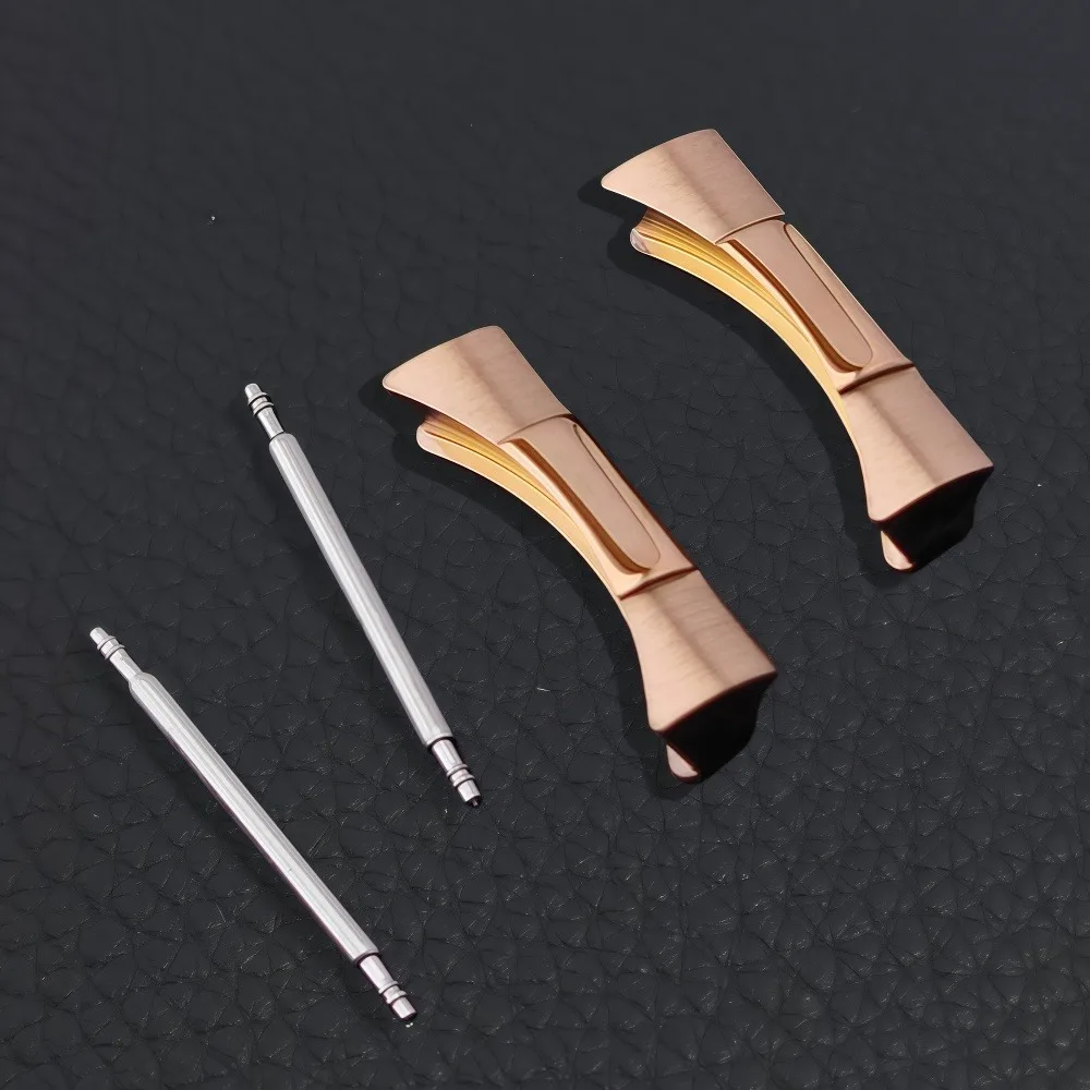 20 مللي متر وصلة نهاية منحنية وصلة نهاية لساعة اليد لساعة اليد حزام من الجلد المطاطي اتصال سلس صالح VK63