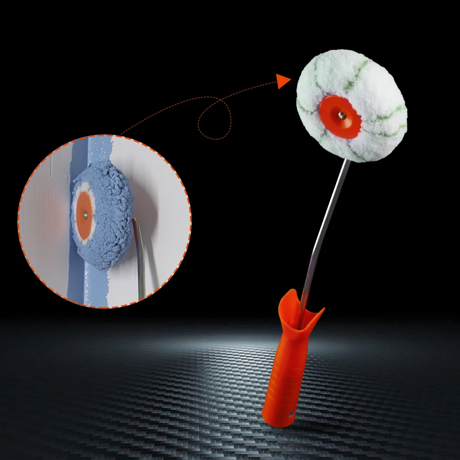 1 รองรับแปรงลูกกลิ้งรูปฟักทอง 2 อัน; เครื่องมือผู้เชี่ยวชาญสําหรับมุมด้านใน แปรงลูกกลิ้งมุมมืออาชีพ