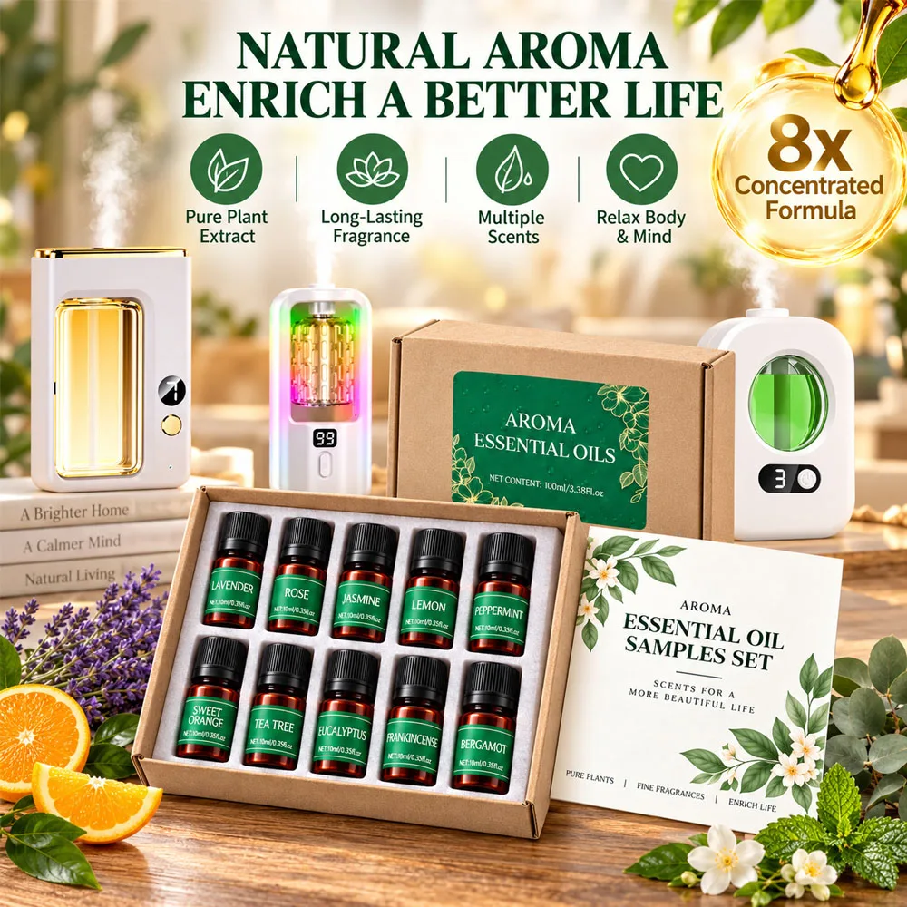 Essential Oils for Diffusers for Home 10ML Hotel Diffuser Fragrance Oils Sample Set Lavender Aromatherapy Oil