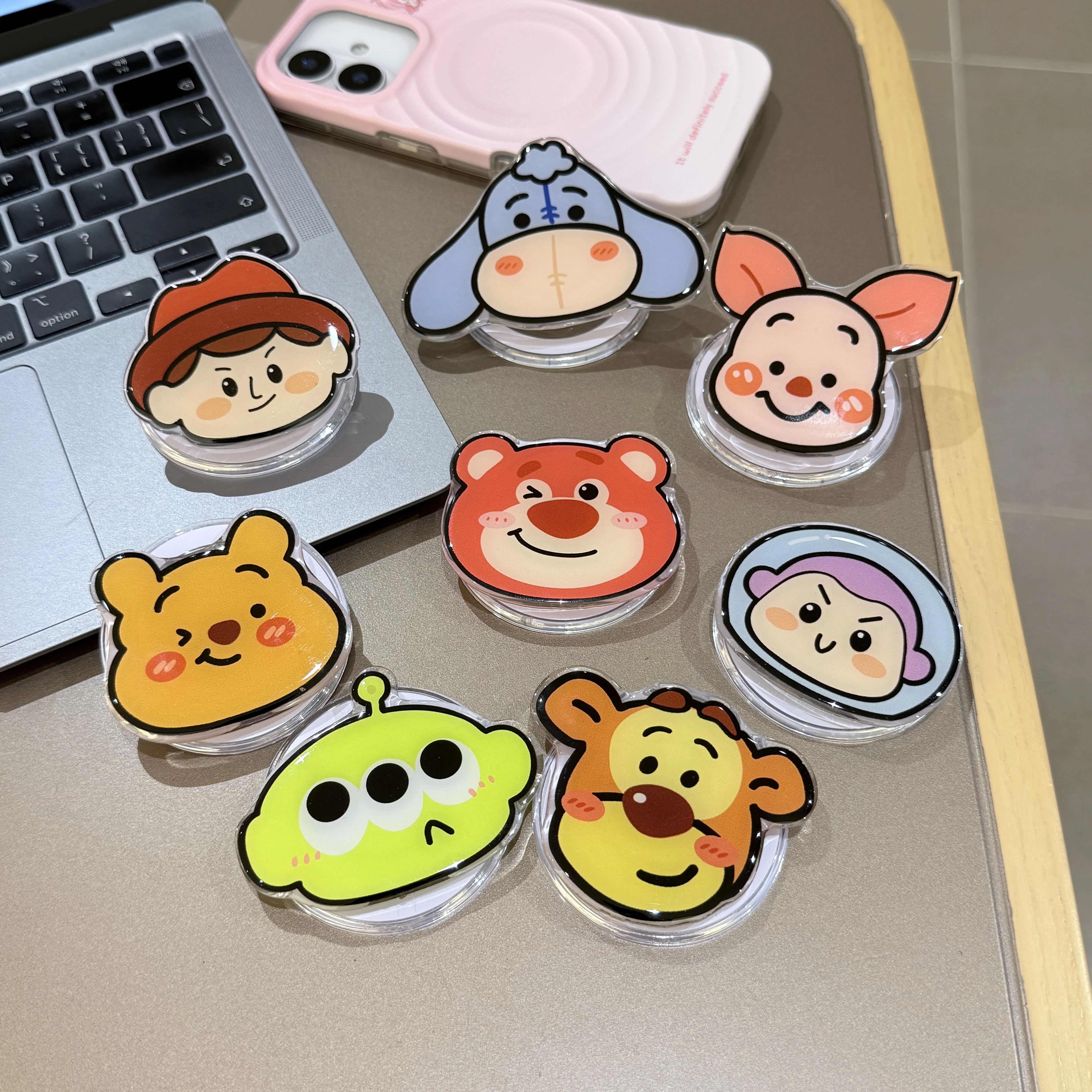 

Cute Disney For Buzz Lightyear Woody Lotso Bear Alien Pooh Bear Tigger Piglet Eeyore Or Smartphone Magnetic Mobile Phone Holder
