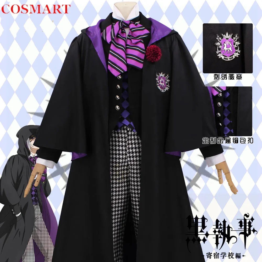 

Black Butler Gregory Violet Boarding College Cosplay Costume Cos Game Anime Party Uniform Hallowen Play Role Clothes Clothing