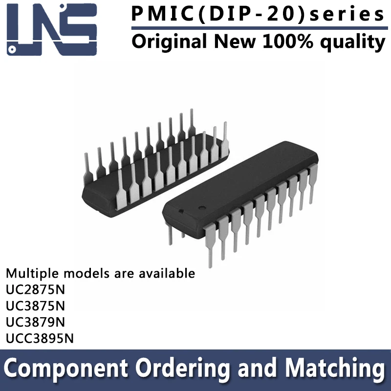 1PCS UC2875N UC2875NG4 UC3875N UC3879N UCC3895N DIP-20 7.62MM REG CTRLR HALF-BRIDGE OFFLINE SW FULL-BRDG pmic