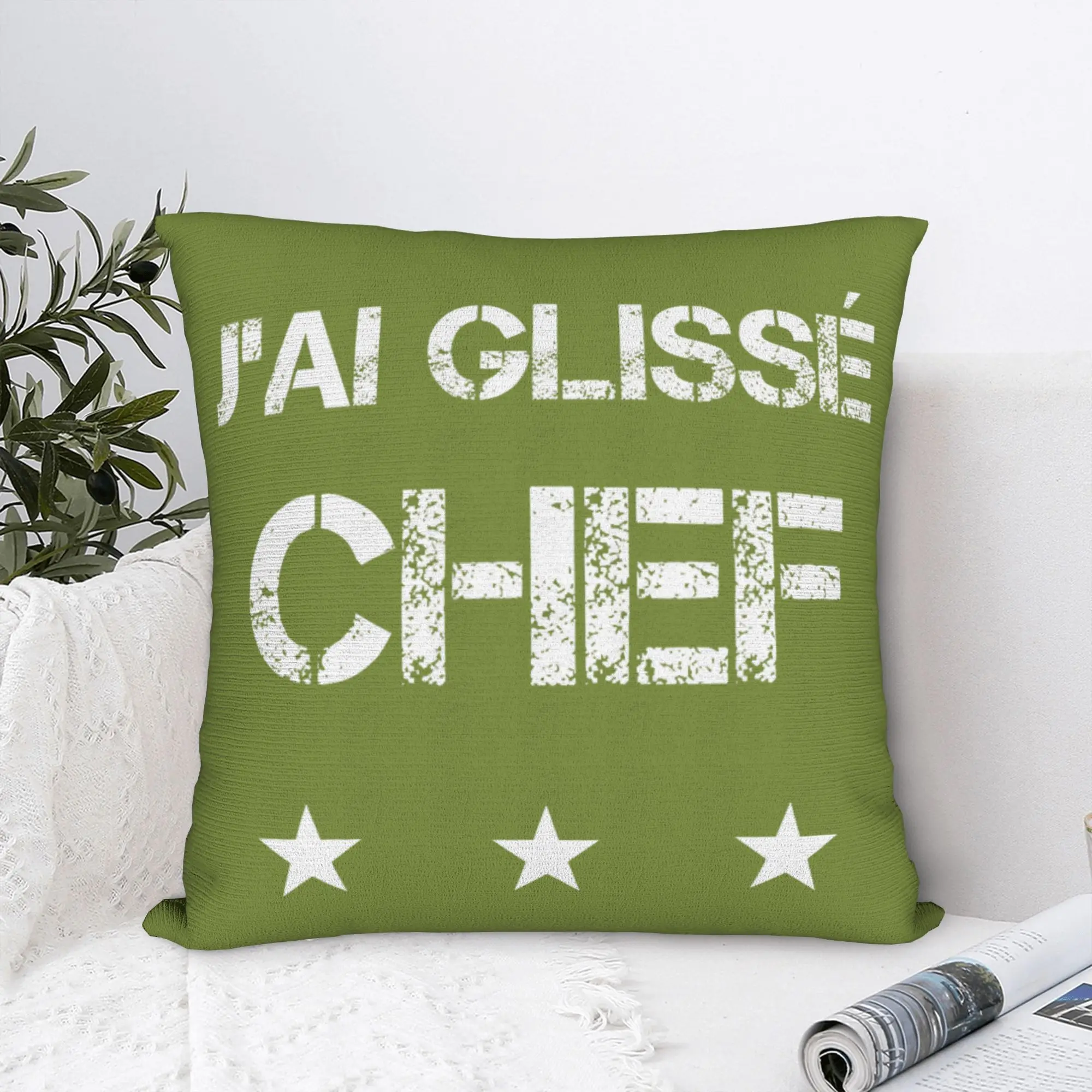 Printing 7e Compagnie Phrase France Movie Pillowcase Polyester Cushion Cover Decorative Military Pillow Case Cover Home Zippered