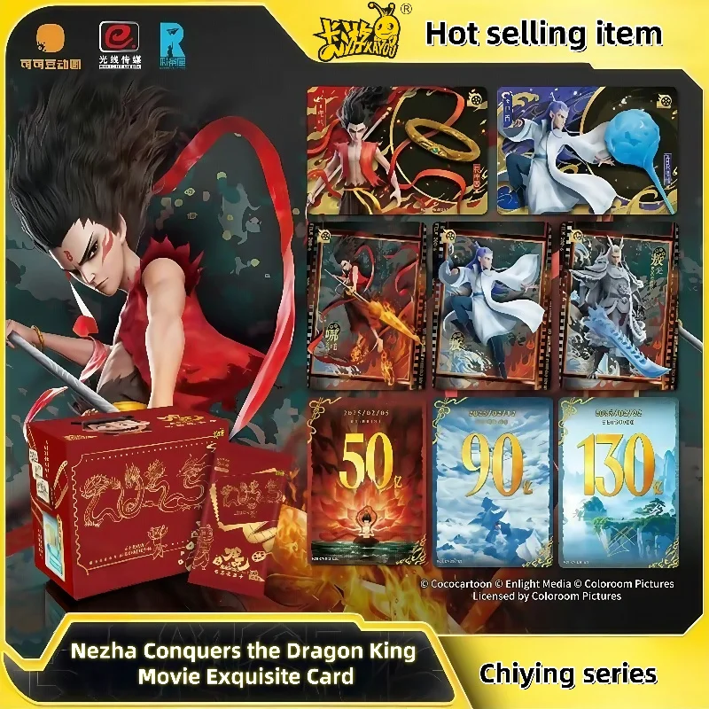 

Оригинальные карточки KAYOU Nezha Conquers The Dragon King из аниме и фильмов, детская коллекция подарков на день рождения