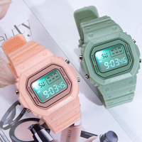 Sports Watch for Boys Girls Student LED Electronic Watch Colorful Men Women Square Digital Watches Waterproof Rubber Clock Gifts