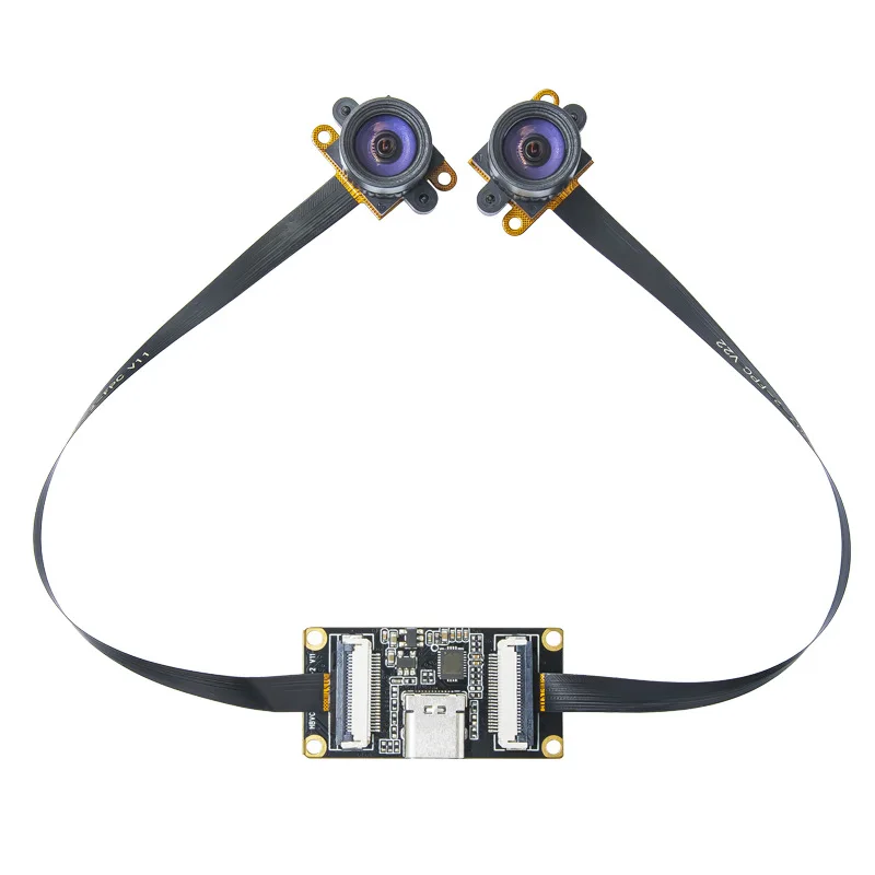 Hot 1MP Monochrome Global Shutter USB3.0 Stereo Camera Module 120fps High-Speed Dual-Lens With Sync Distance Measurement