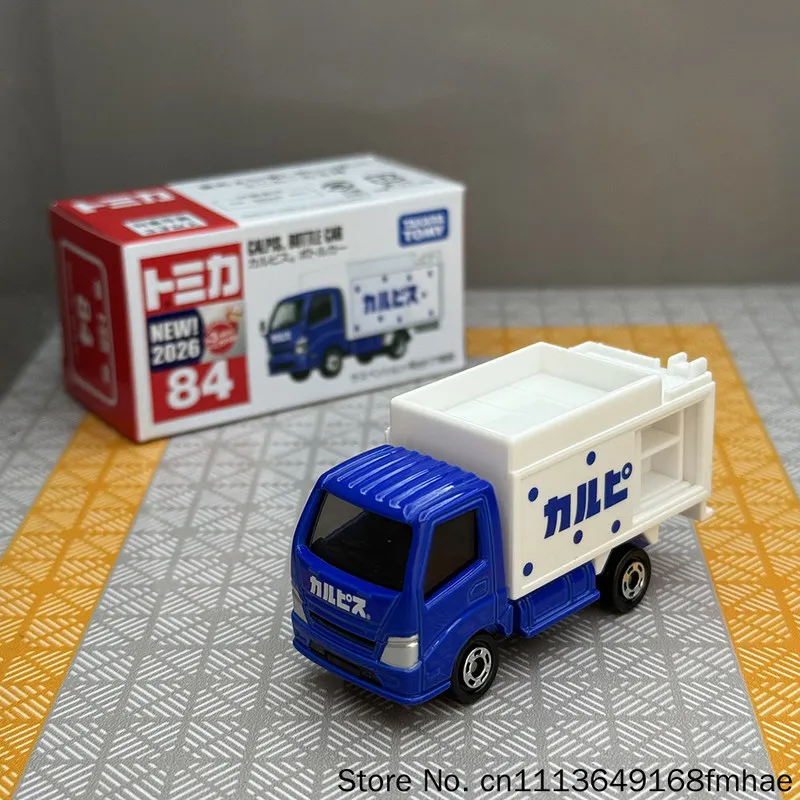 

Tomy Tomica Alloy Diecast Collectible Model Calpis Beverage Transport Truck No 84 Display Toy For Adult Collection Holiday Gift