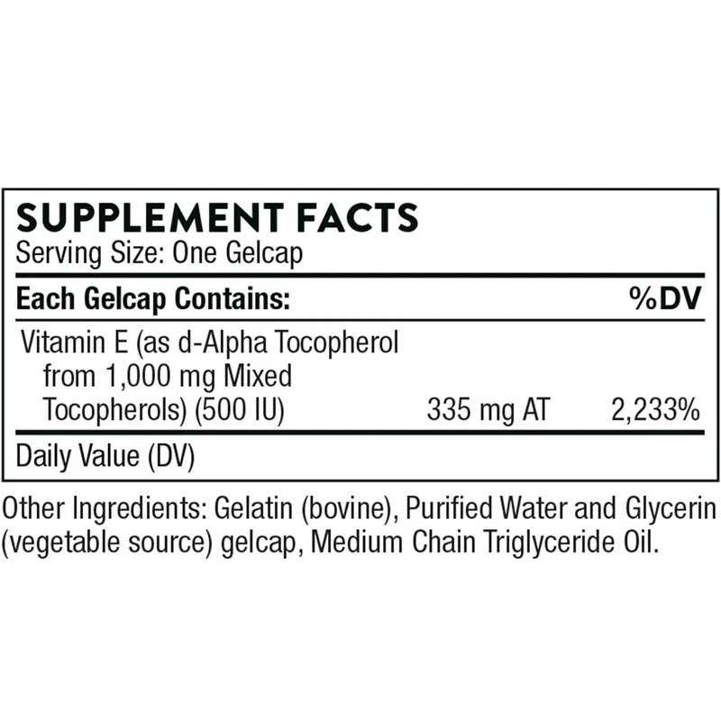 Ultimate-E - Contains All Natural Forms of Vitamin E -60 Capsules