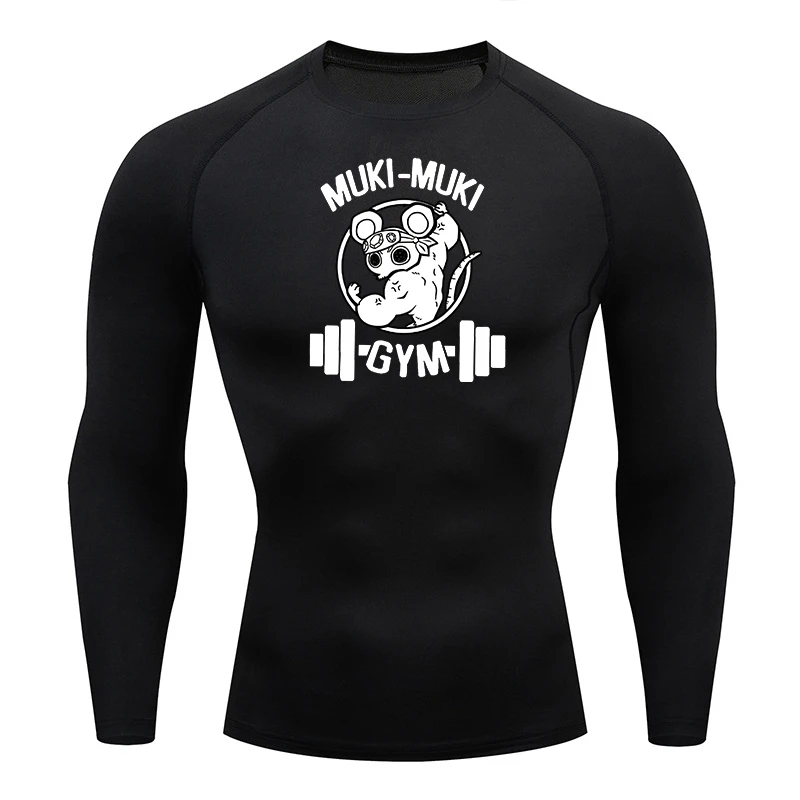 

Gym Workout Compression Shirts for Men Athletic Quick Dry Tshirts Tees Fitness Running Baselayers Undershirts Rash Guard Tops