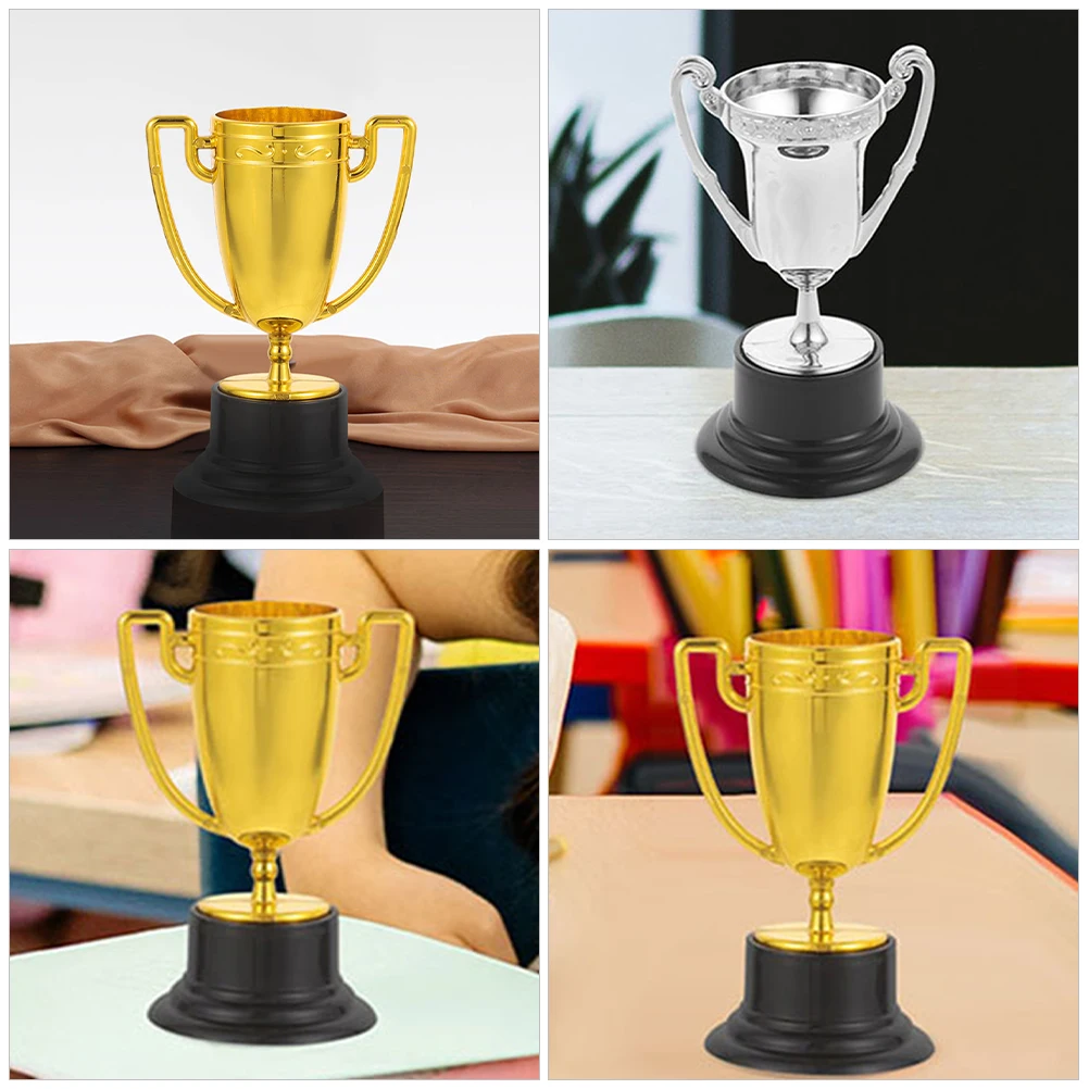 12 Pcs Mini Trophy Cup Award Winner Plastic Ceremony Competition Kindergarten celebration competition for school