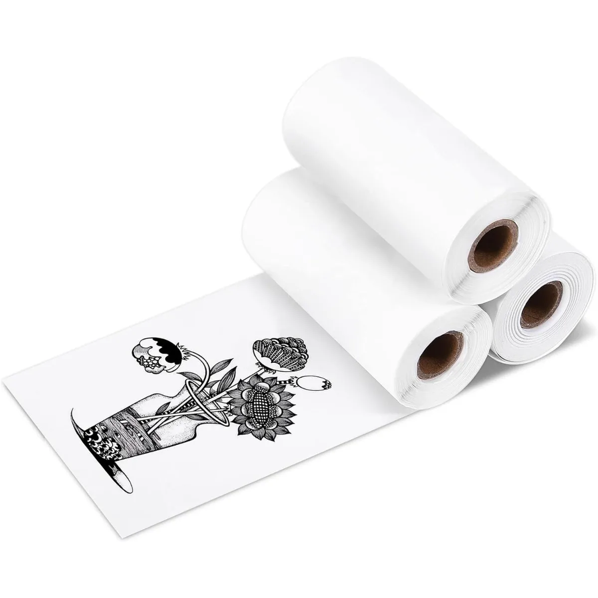 Peripage Mini Printer Photo Paper Thermal Paper Waterproof 57mm Non-Adhesive for Portable Bluetooth Pocket Mobile Printer