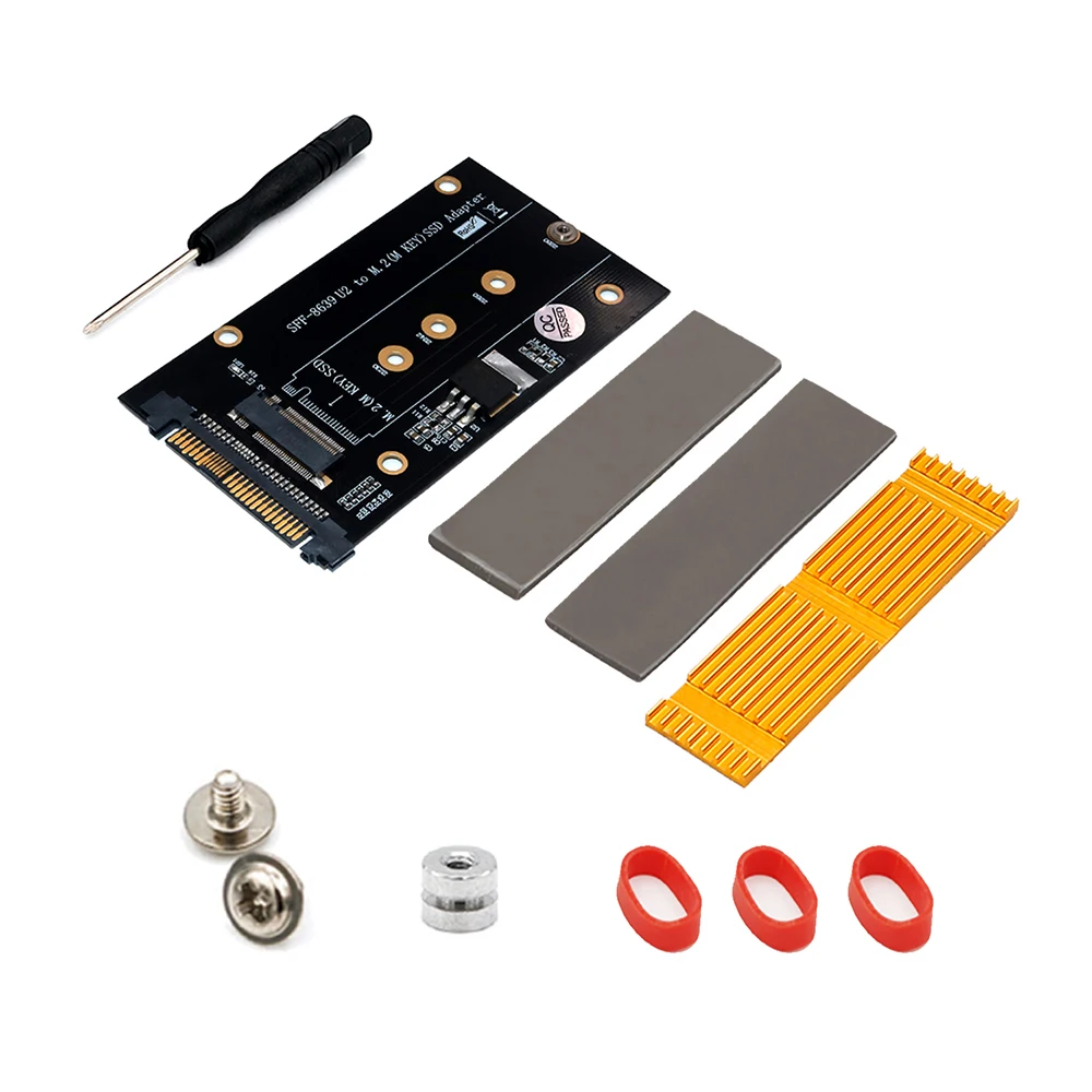 

M.2 SSD to U.2 Adapter M.2 NVMe SSD to PCI-e U.2 SFF-8639 Adapter PCIe M2 Converter with M.2 SSD Cooling for Desktop Computer PC