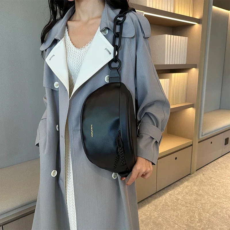 Designer Luxury Chest Bag 2023 Winter Woman Waist Bag Purse Fashion Shoulder Bags Handbag High Grade Female Crossbody Chest Pack