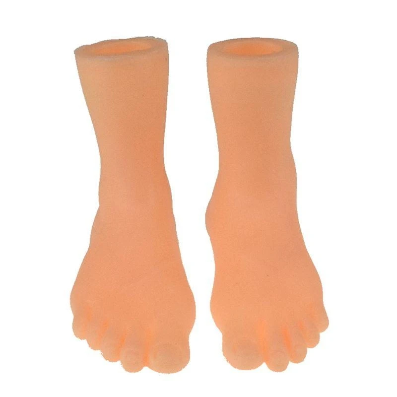 

JU64 1 Pair Soft Mini Finger Feet Puppets Tiny Left Right Hand Foot Screepy Halloween Party Mini Finger Hands