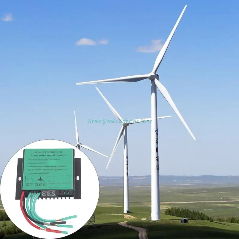 E74E Waterproof Low Controller Regulator Replacement Wind Turbines Charges Controller with LED Indicators Enduring view 4