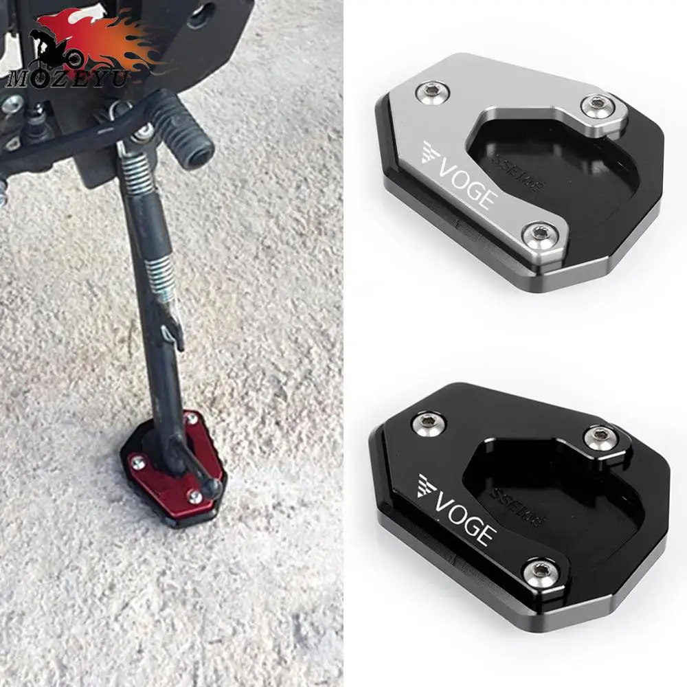 Almohadilla de placa de extensión para motocicleta Loncin VOGE 300 RALLY 300 GY 300 RALLY 300GY, accesorios de pata de cabra, soporte lateral, Ampliador