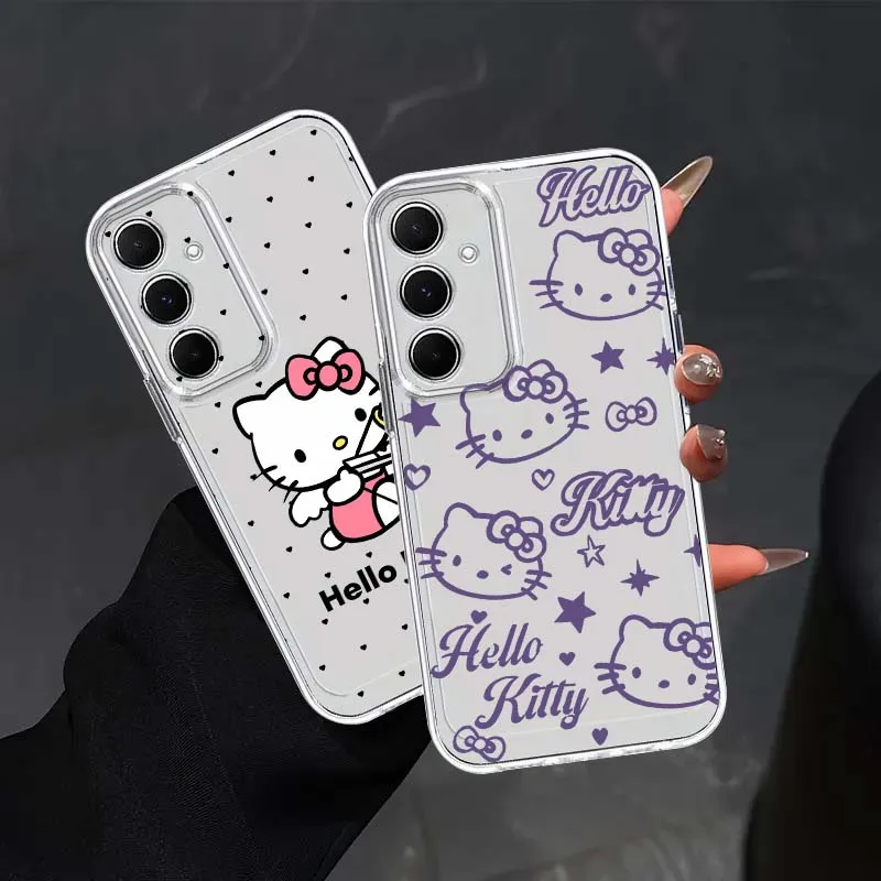 

Romantic Hello Kitty Pattern For Samsung Galaxy S26 S25 S24 S23 S22 S21 S20 FE Lite Pro Plus Ultra Space Phone Case