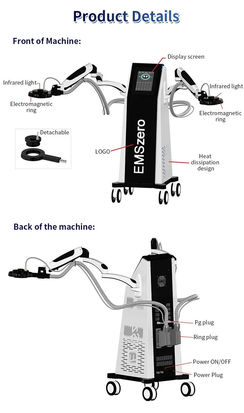 yyhc infrared therapy detox weight loss acne scar lymph body care electromagnetic physical ultrasound  machine