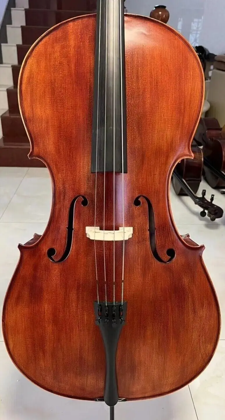 Copy Stradivari left-handed cello 4/4 Old spruce ,100% Hand Made