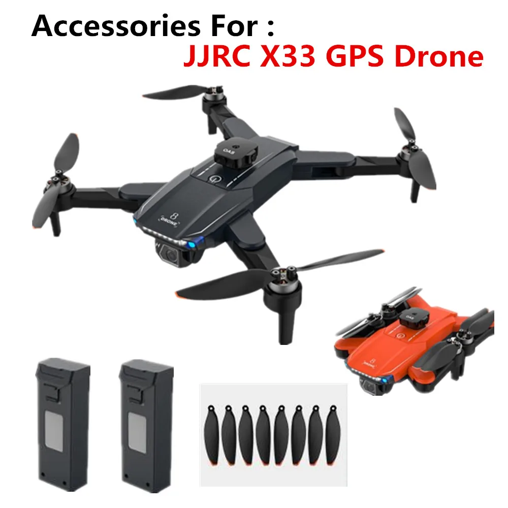 JJRC X33 GPS Drone Battery Original Accessories 3.7V 2000mAh / Propeller Maple Leaf  JJRC X33 Drone Parts JJRC X33 Battery