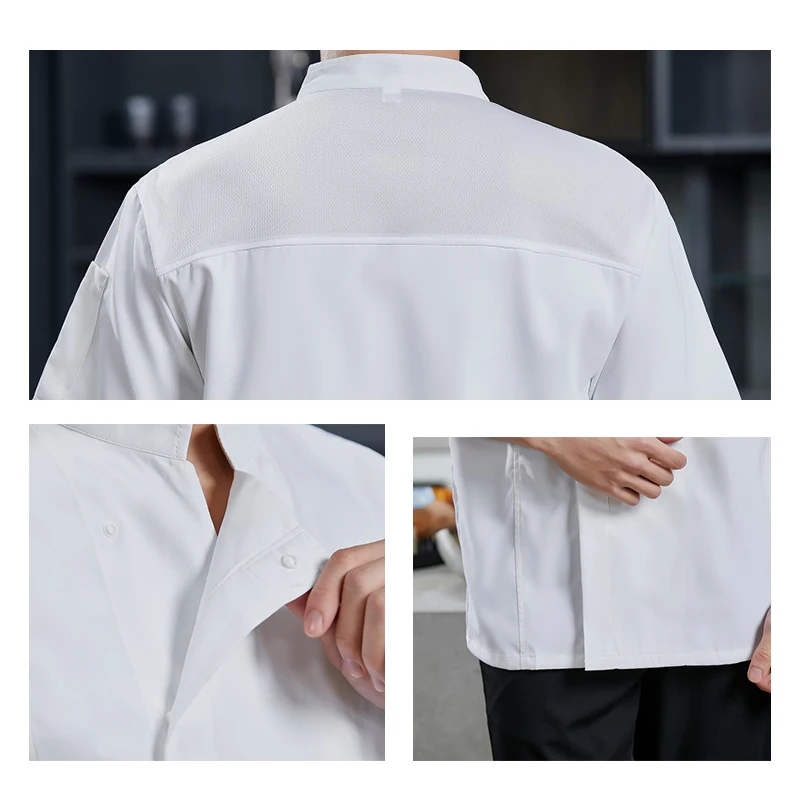 Camicia da cuoco ristorante cucina Chef uniforme panetteria Cafe cameriere abbigliamento da lavoro Costume da cucina cameriere abbigliamento da lavoro