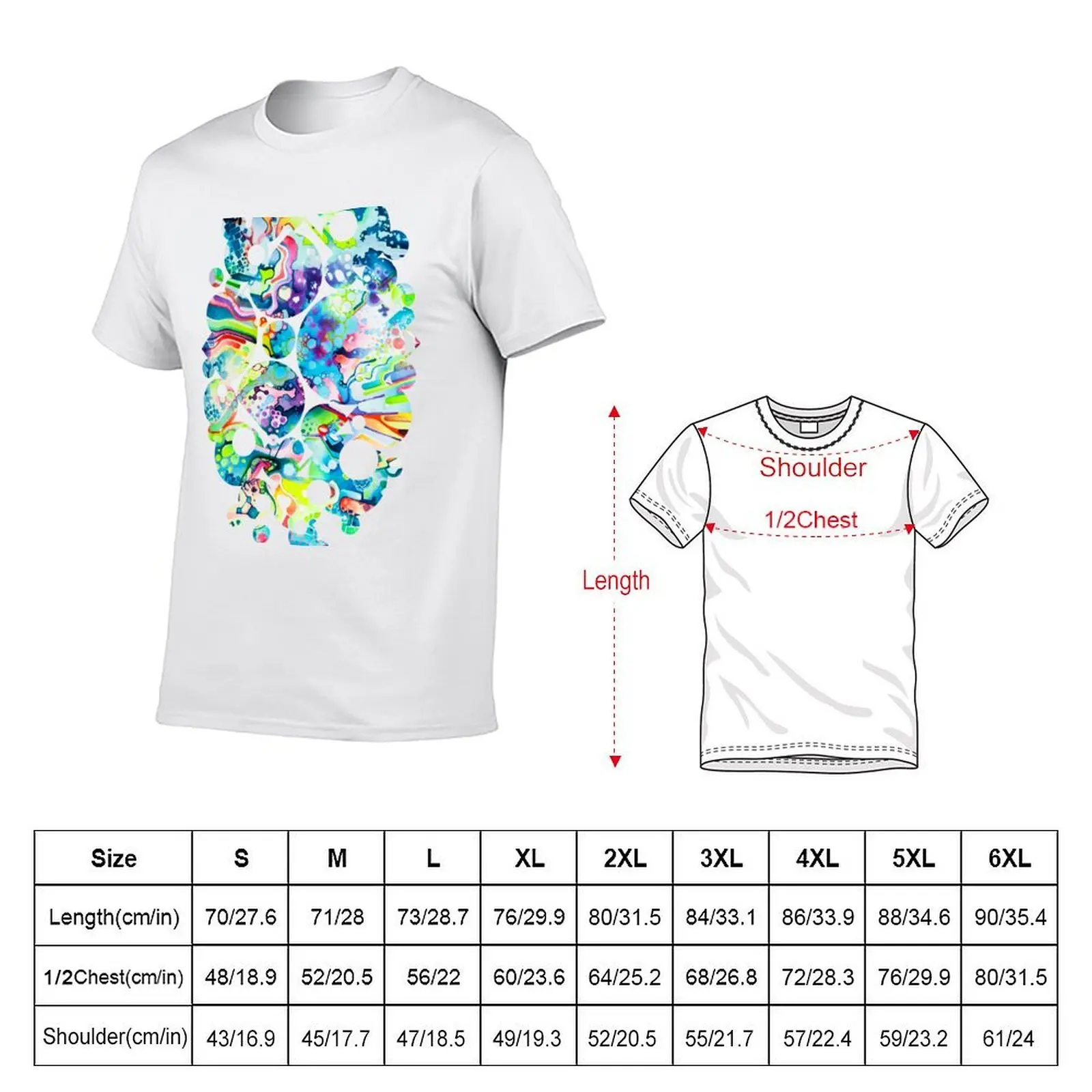 Parts of Reality Were Missing, But Which Parts? - Watercolor Painting T-Shirt man tshirt T-Shirt