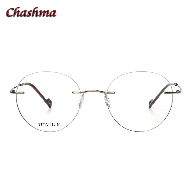 

2 G Rimless Pure Titanium Eyeglasses Men Ultra Light Round Ochelari Glasses Minus Myopic Prescription Customize Lens for Famale