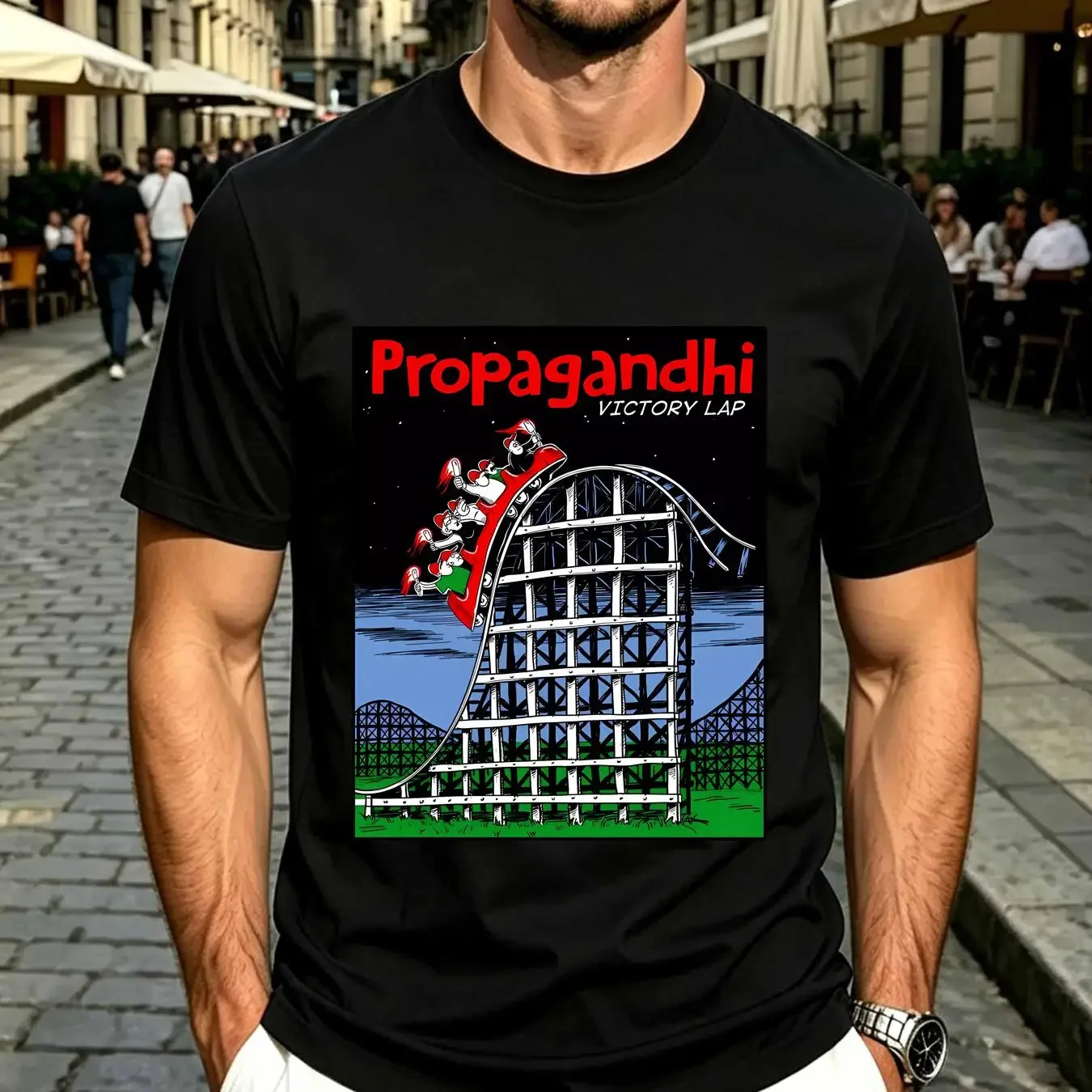 washed T Shirt Propagandhi Band Victory Lap Cotton White S 5XL MM941 vintage Washed Stylish designer clothes Unisex Soft