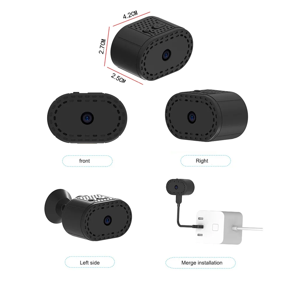 Mini Camera Draadloze Wifi Infrarood Nachtzicht Remote Monitor Camera Kleine Home Ip Camera Niet Nodig Om Een Superlange Batterij Aan Te Sluiten