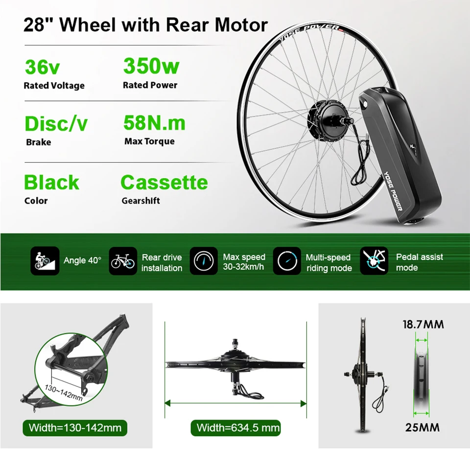 36v 350w electric bicycle kit 24V/36V 250W/350W Motor Kit, E-Bike Left Side Drive Motor Mountain Bicycle Conversion Set with Twist/Thumb Throttle, Fit Most of Common Bicycle : Sports & Outdoors inch bicycles Hub Motor Kit Normal Bicycle