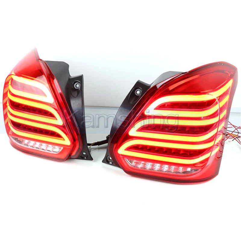 1pair Rear Bumper Taillight For Suzuki Swift 2017-2020 Modified LED Tail Light Taillamp Rear Stop Light Warning Lamp Signal Lamp view 4