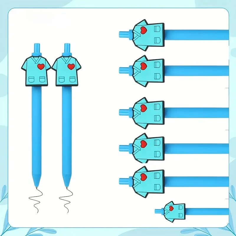 

10/25 шт. синие шариковые ручки на тему медсестры, ручки для письма на медицинскую тематику, подходят для медсестер, студентов и канцелярских принадлежностей