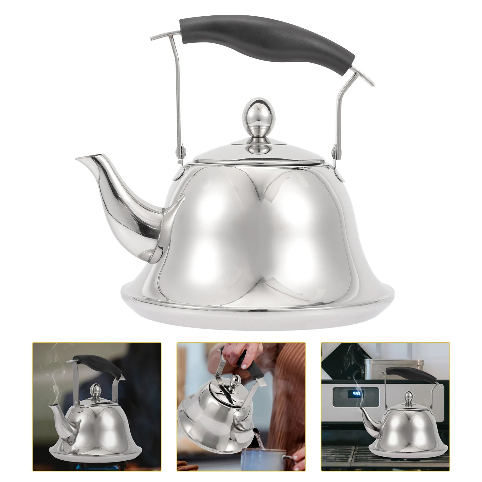 

Stainless Steel Sounding Kettle for Stovetop Induction Gas Cookware Whistle Kettle Kitchen Teapot Pots