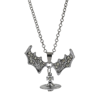 Bat Saturn Necklace - Saturn pendant, classic Saturn rings for women and men's gifts