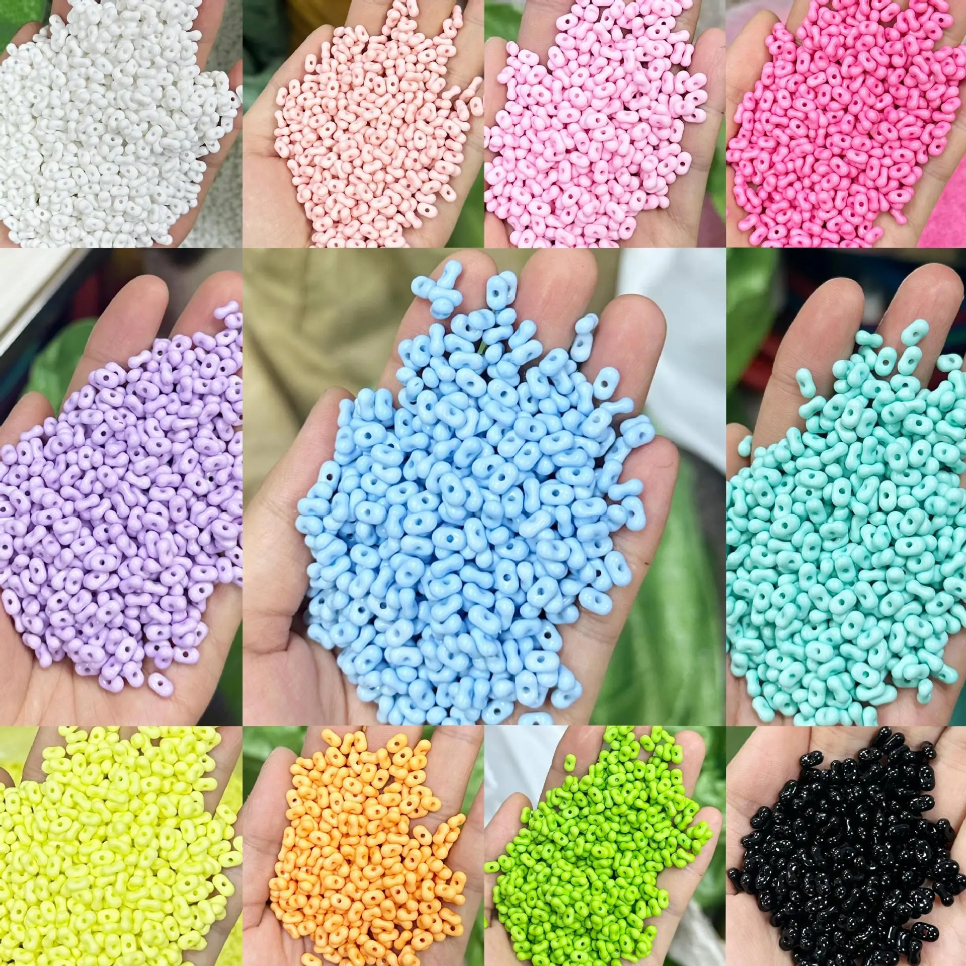 200pcs/lot  Matte Magic Color Charm Czech Acrylic Seed Beads for Jewelry Making DIY Handmade Bracelet Earrings Accessories