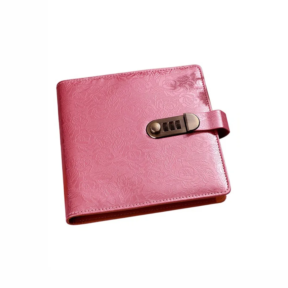 

Emboss Flower Envelop Savings Challenges Book 50Sheets PU Leather Saving Money Binder Cash Envelopes Savings Handbook