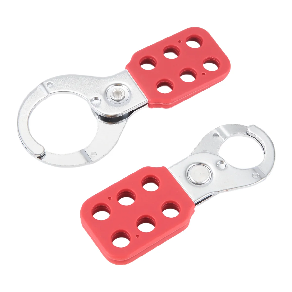 

ABLQ 2 PCS Lock Out Tag Out Lock Hasp Safety Padlock Lockout Steel Nylon Hasp Lock for Industry Equipment