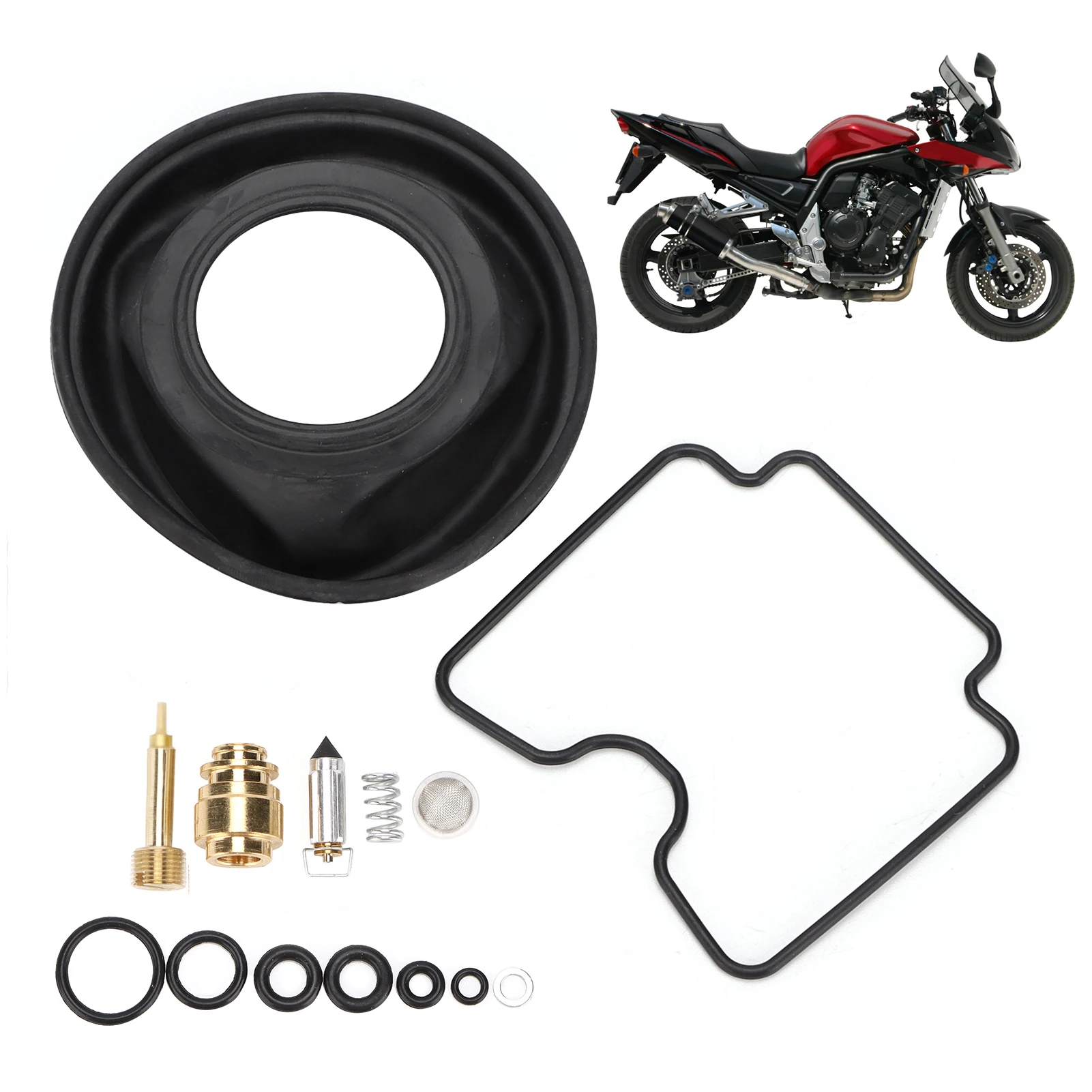 Motorcycle Carburetor Repair Kit Replacement for Yamaha FAZER FZ‑1 FZS1000 2001‑2005